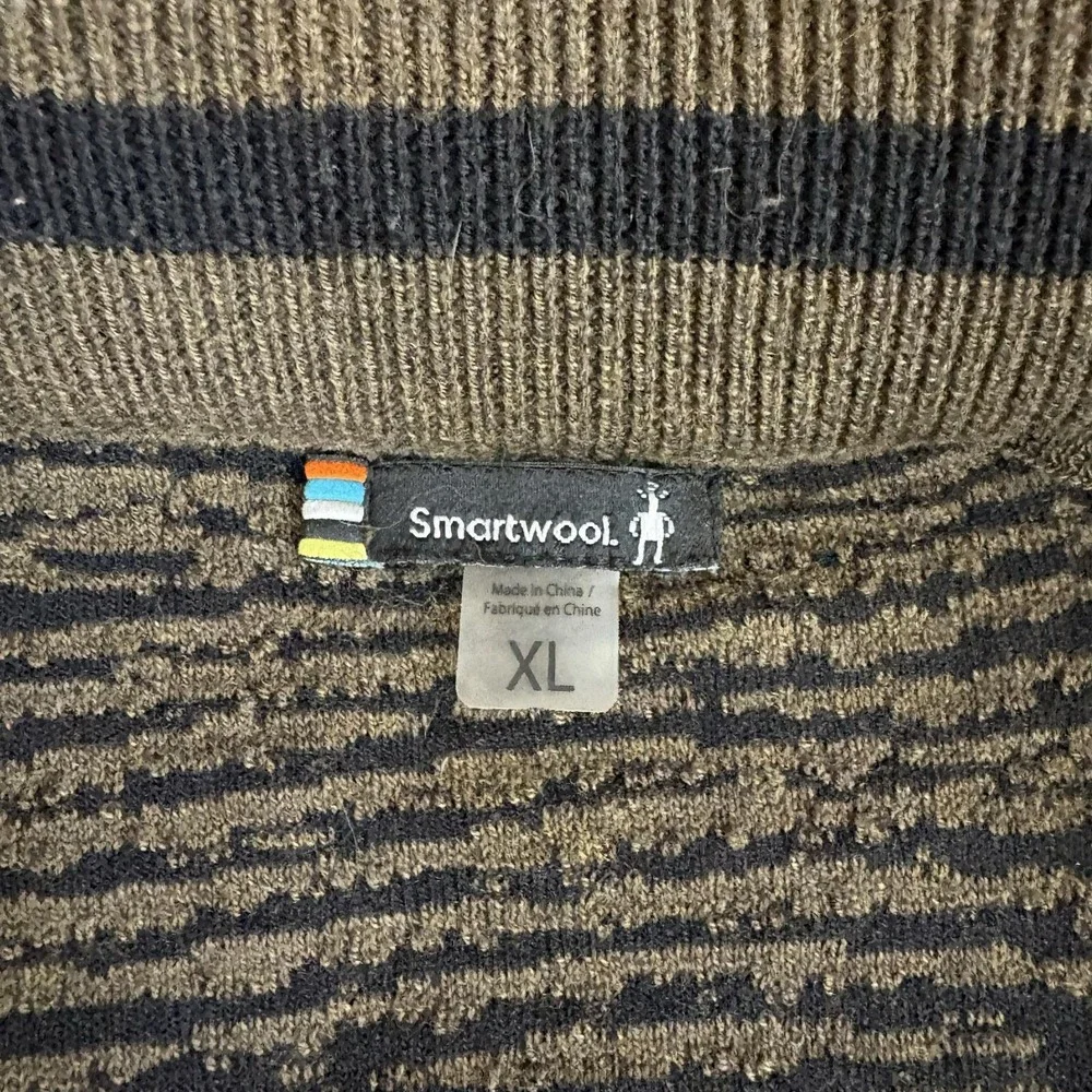 SmartWool Brookline Hybrid 1/2 Zip Pullover Sweater Mens XL Quilted